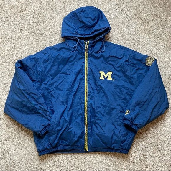 Vintage University Michigan Wolverines REVERSIBLE Full Zip Jacket - Picture 2 of 16